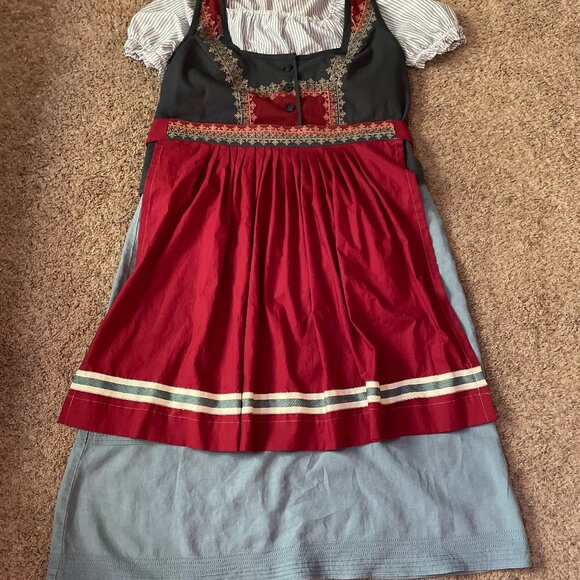Dirndl Style Ensemble - 4 PC  1X or 18W - Picture 1 of 3